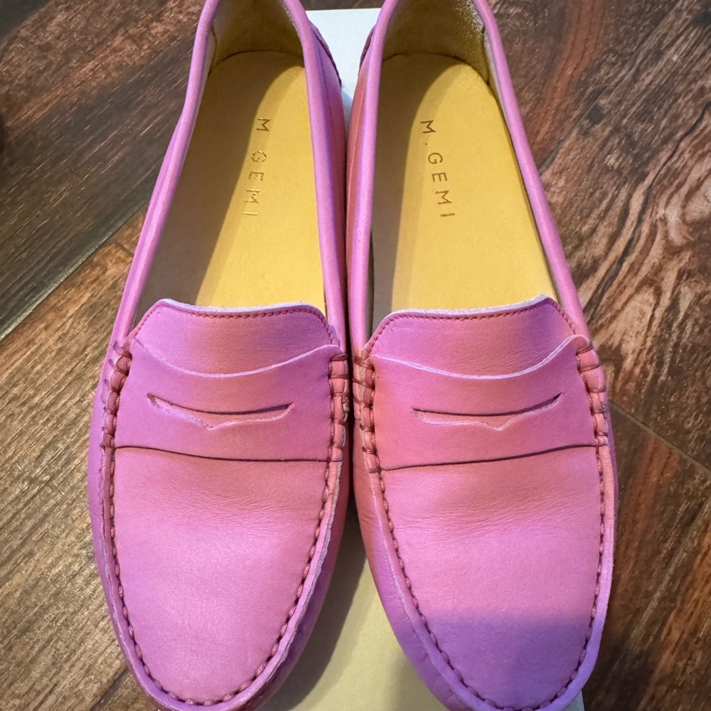 Pink M.Gemi Pastoso Leather Loafers